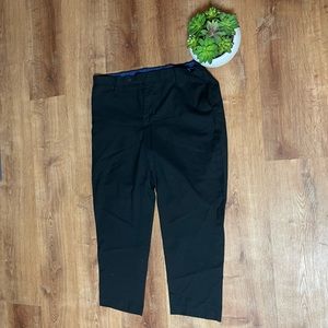 Saddlebred Black Flat Front Slacks 42/29
